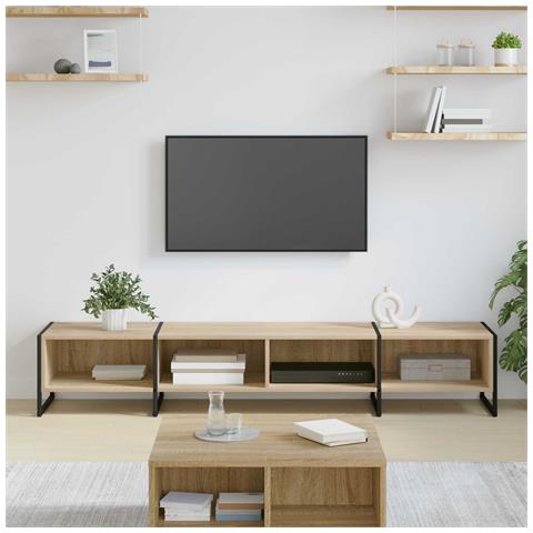 Mobile TV Sonoma 170,5 x 36 x 30,5 cm Legno multistrato - Foto 2