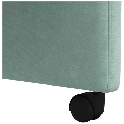 Sedie da Pranzo con Ruote 2 pcs verde mare 58 x 65 x 98 cm - Foto 9