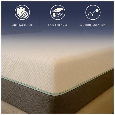 Chronos | Materasso Singolo 80x190 Con Molle Insacchettate E Memory Foam | Altezza 25 Cm | Ipoallergenico E Traspirante | Rivestimento Rimovibile | Dispositivo Medico Di Classe 1 | Made In Italy - Foto 7