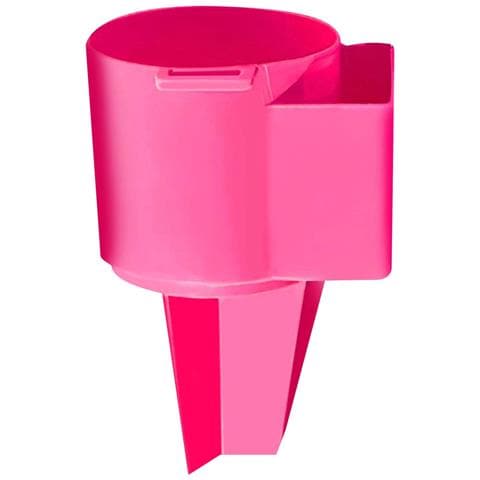 Portabicchieri Da Spiaggia Per Bevande E Telefono Con Scomparto Frontale, Rosa - Foto 5