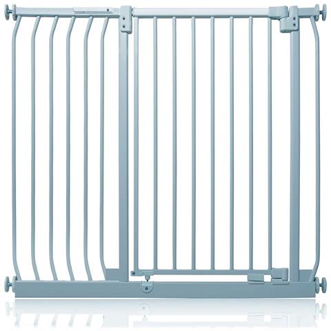 Safetots Cancelletto Di Sicurezza Elite Extra Alto, 107cm - 116cm, Grigio Opaco, Extra Alto Con 100cm Di Altezza - Foto 1