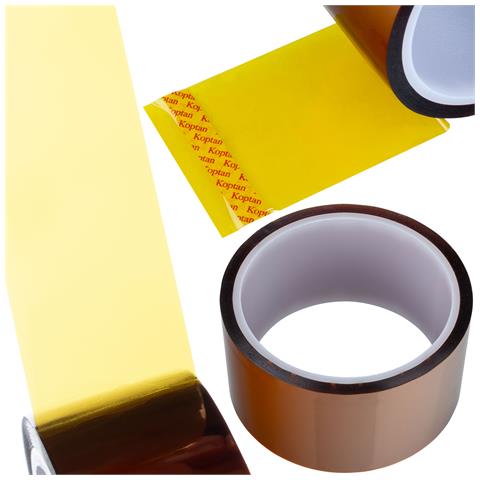 Nastro Kapton 100mm X 30m - Alta Resistenza Termica 240°c | Spessore 0,05mm, Adesivo Silicone | Per Elettronica E Riparazioni - Foto 1
