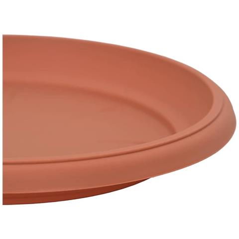Vassoio Rotondo per Fiori 6 pcs Rosso Mattone Ø 27 x 2,5 cm - Foto 9