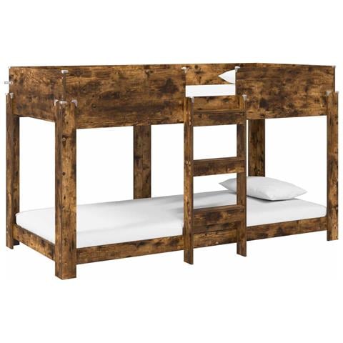 Letto a Castello per Bambini Rovere fumé 90 x 200 cm - Foto 1