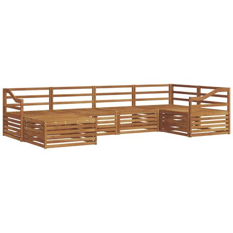 Set di divani da esterno 6 pcs Naturale - Foto 1