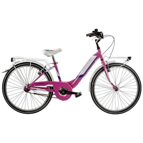Bici Da Bambina Linea Venere Bimba Misura 24 Senza Cambio 1v Bicicletta Da Ragazza Ven24sc City Bike Completa Di Accessori - 35 Fuxia - Foto 1