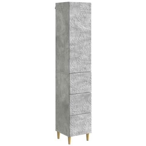 Set di armadi 2 pcs Grigio Cemento 33 x 34,5 x 90 cm - Foto 1