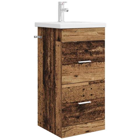 Mobile da bagno con lavabo Legno antico 42 x 40 x 84,5 cm - Foto 1