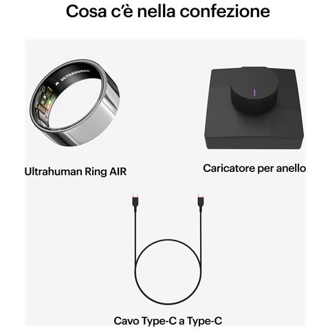 Ring AIR - Monitor del sonno e dell'attività fisica, anello intelligente per uomo e donna, nessuna spesa per l'app per le funzioni standard, durata della batteria fino a 6 giorni (taglia 5) - Foto 9