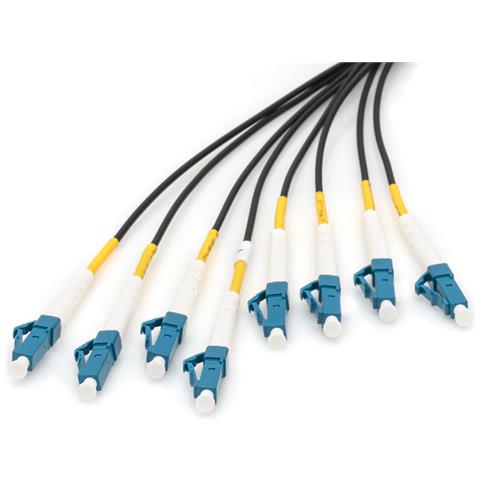 Cavo breakout universale in fibra ottica dotato di terminali, Multimode OS2, 8 fibre, LC /UPC - LC /UPC - Foto 2