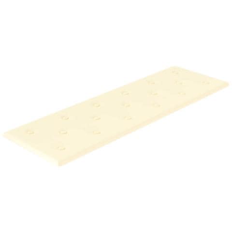 Testiera da Parete 12 pcs Crema 90 x 30 cm Pelle Sintetica - Foto 1