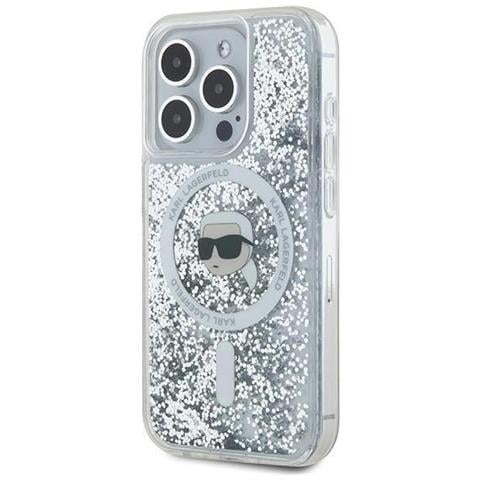 Custodia Magsafe Karl Lagerfeld Liquid Glitter Karl Per Iphone 15 Pro - Trasparente - Foto 1