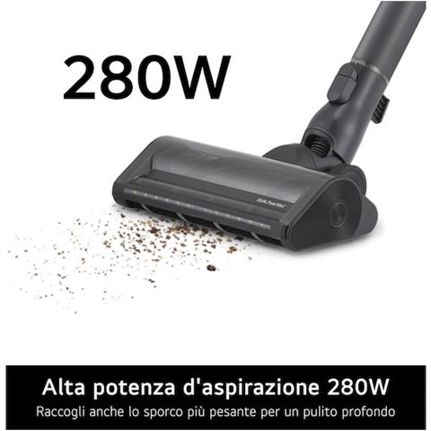 LG A9TX-PRIMEG, Aspirapolvere elettrica, Senza sacchetto, Grafite, Impugnatura ad anello, Batteria, 250 W - Foto 2