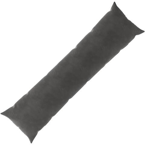 Cuscino con cuscino HEERLEN Grigio Scuro 40 x 145 cm Velluto - Foto 1