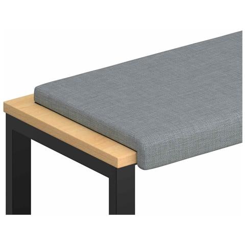 Cuscino per panchina Tessuto Grigio Chiaro Profondità 35 cm - Foto 1