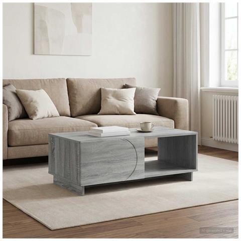 Tavolino da salotto Grigio Sonoma 95 x 50,5 x 35 cm - Foto 2