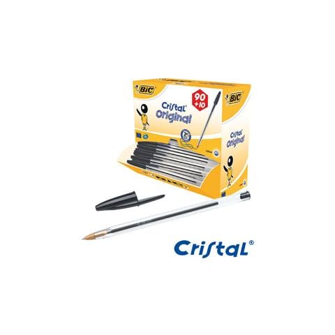 conf. 90+10 Value Pack Bic Cristal Medium nero 942911 - Foto 2