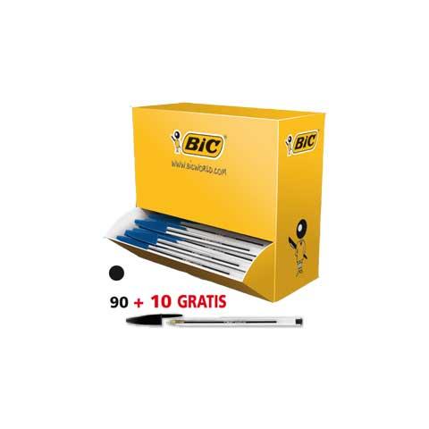 conf. 90+10 Value Pack Bic Cristal Medium nero 942911 - Foto 1