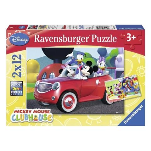 Puzzle Casa Topolino 2x12 pz 26 x 18 cm 7565 - Foto 1