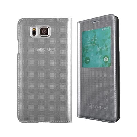 Flip Cover Custodia per Galaxy Alpha - Grigio - Foto 2