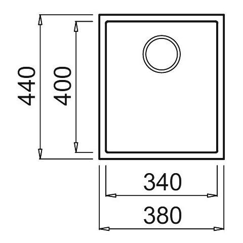 LAV. QUADRA 100 38x44 1V TORTORA 43 SOTTO TOP TORT - Foto 3