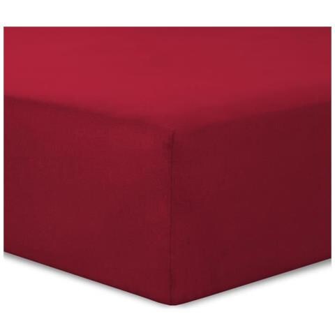 Du Cot De La Nuit Lenzuolo Rosso - 180 x 200 cm - 100% Cotone - Foto 3