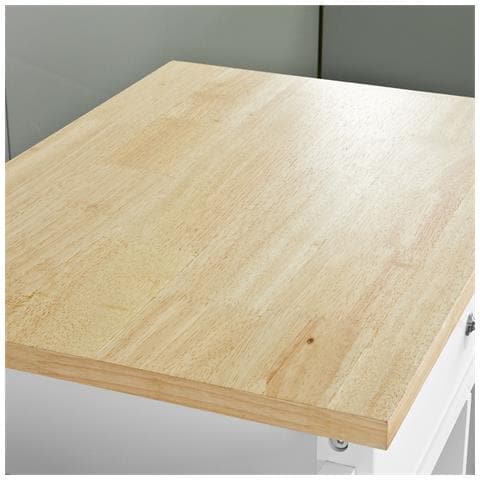 Carrello Di Servizio, Credenza In Legno, Mobile Cucina, Bianco, Fkw46-wn - Foto 5