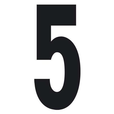 Numero5ades. T-6 8x3,5 Cm Nero - Foto 2