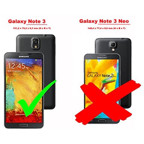 Catena Di Telefoni Cellulari Compatibile Con Samsung Galaxy Note 3 In Nero - Coperchio Protettivo In Silicone Con Anelli D'oro, Cinturino In Corda E Custodia Staccabile - Foto 2