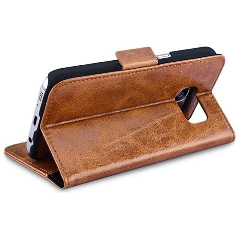 Caso S7 Galaxy Di Samsung In Pelle Di Lusso 2 1in Brown Olio Cera - Foto 3