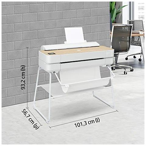 DesignJet Serie Studio Wood Stampante per Grandi Formati da 61 cm 5HB12A, Formati supportati da A4 ad A1, velocità 81 Pagine A1 all’Ora, Gigabit Ethernet, USB Hi-Speed 2.0, Wi-Fi, Garanzia 2 Anni - Foto 2