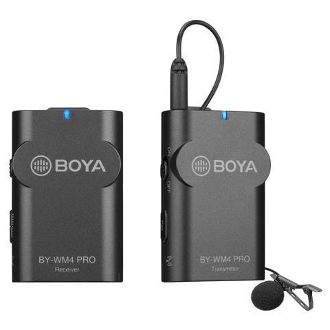 BY-WM4 PRO-K1 Sistema Microfonico Wireless Omni Lavalier con Montaggio su Fotocamera Digitale 2,4 GHz - Foto 1