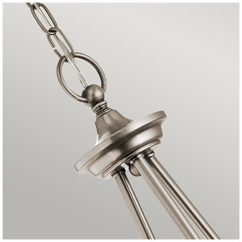 Lampadario A 3 Luci, Classico Peltro, E27 - Foto 5