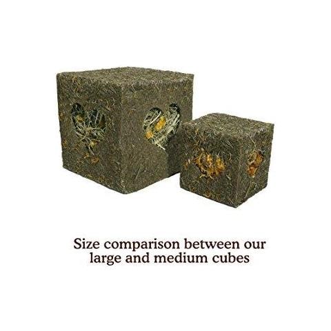 Naturals Io Amo Il Fieno Foraggio Cube Treat E Giocattolo Per Conigli Porcellino Dindia Cincill E Degus Grande - Foto 2