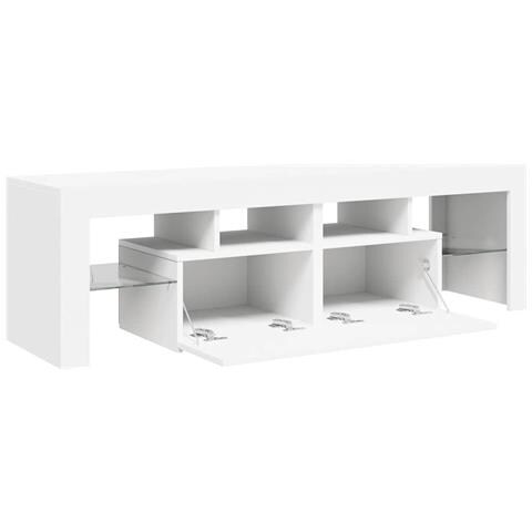 Mobile Porta TV con Luci LED Bianco 140x36,5x40 cm - Foto 11