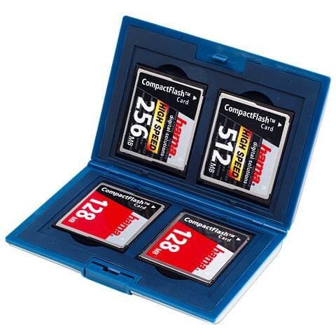 Memory Card Case Argento Compact Flash 4 Card - Foto 1