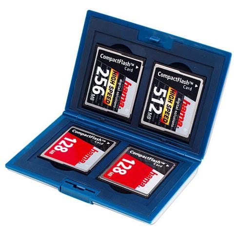 Memory Card Case Argento Compact Flash 4 Card - Foto 2