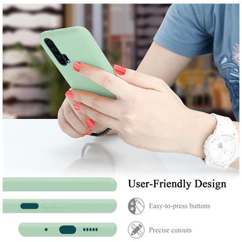 Custodia Compatibile Con Honor 20 Pro In Liquid Verde Chiaro - Coperchio Protettivo In Silicone Tpu Flessibile - Foto 6