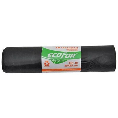 Sacchi Polietilene Nettezza Urbana Resistenti Cm 55 X 65 Cf. 15 Pz - Lt. 40 - Foto 1