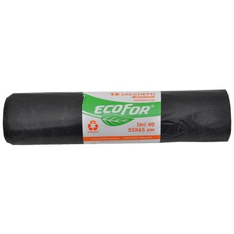 Sacchi Polietilene Nettezza Urbana Resistenti Cm 55 X 65 Cf. 15 Pz - Lt. 40 - Foto 2