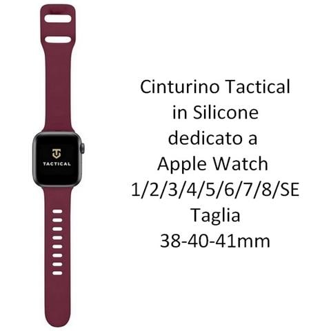 Cinturino 793 Originale Silicone Per Apple Watch 1-2-3-4-5-6-7-8-se 38 40 41mm Wine Red - Foto 2