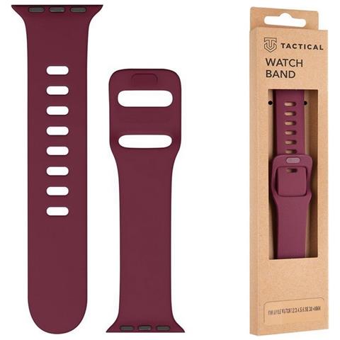 Cinturino 793 Originale Silicone Per Apple Watch 1-2-3-4-5-6-7-8-se 38 40 41mm Wine Red - Foto 1