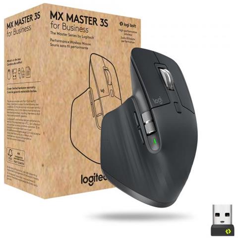 Mouse Wireless MX Master 3s for Business Laser 7 Tasti 8000 DPI Colore Grafite - Foto 1