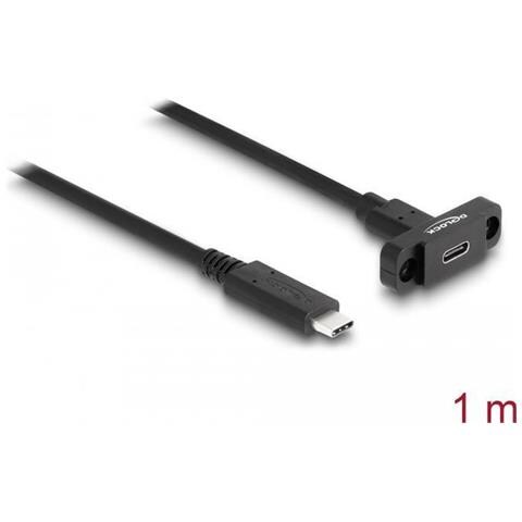 Cavo Superspeed Ã¢â‚¬â€¹ã¢â‚¬â€¹usb 10 Gbps (usb 3.2 Gen 2) Usb Tipo-c Maschio A Femmina 1 M Per Montaggio A Pann - Foto 2