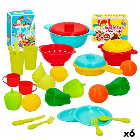 Set Di Alimenti Giocattolo Colorbaby Utensili E Accessori Per La Cucina 31 Pezzi (6 Unità) - Foto 1