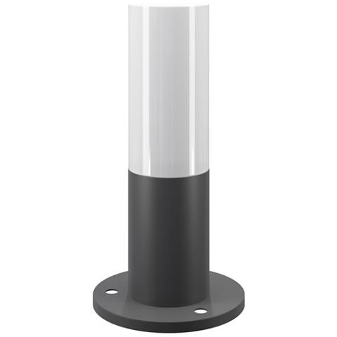 Lampada Da Terra Moderna Da Esterno Metallo Grigio 1 Luce E27 60w Ip54 - Foto 1