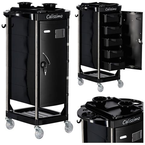 Carrello Da Parrucchiere Estetista Tavolino Su Rotelle Per La Tintura X092 Carrello Con Cassetti - Foto 1