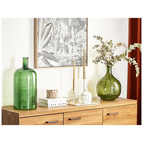 Vetro Vaso Da Fiori 34 Verde Achaar - Foto 1