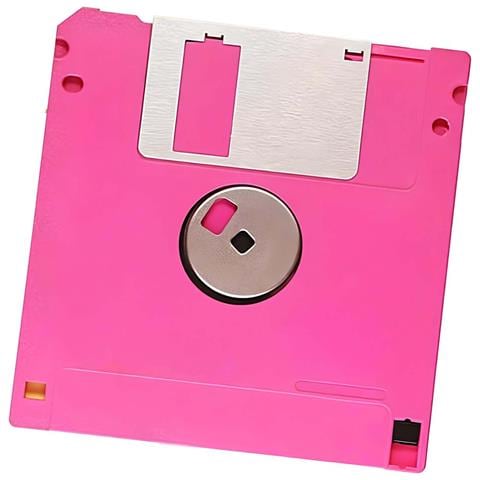 1 X Floppy Disk Drive 3,5"" 1.4mb Mf2-hd Ms-dos Windows Rosa (singolo) - Foto 4