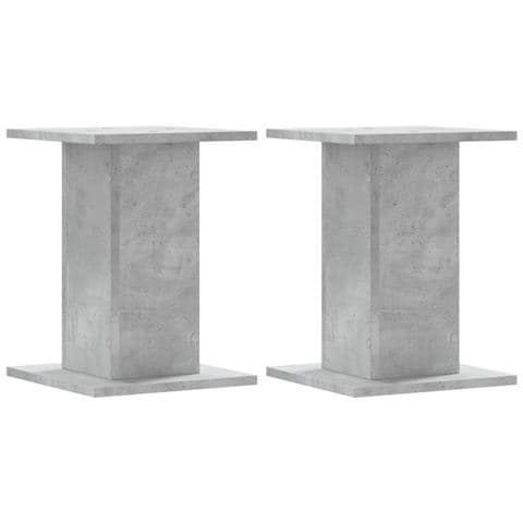 Supporti Altoparlanti 2 Pz Grigio 30x30x40 Cm Legno Multistrato - Foto 2